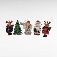 Vintage Resin Christmas Ornaments | Marathon Ornaments, Skating Snowmen, Dachshund Dog | Festive Holiday Decor