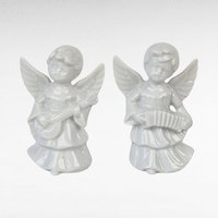 Vintage Angel Christmas Lot, Porcelain Cherub Figurine, Angel Ornament, Midwest Angels, Holiday Decor, Angel Collector Gift