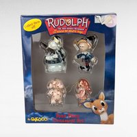 2000 Enesco Rudolph & Misfit Toys Ornament Set, 4 Piece, New in Package, Vintage Christmas Ornaments