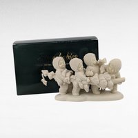 Vintage Dept 56 Snowbabies "Hi Ho, Hi Ho" Figurine, Collectible Snowbabies Figure, Gift for Snowbabies Collector, Christmas Decor