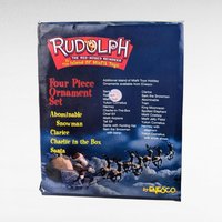 2000 Enesco Rudolph Ornament Set, Misfit Toys, 4 Piece, New in Package, Christmas Decor, Collectible Ornaments