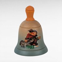 Vintage Anri Christmas Lot: 1989 Ornament, 1977 Bell, 1982 Annual Bell - Hand-Carved Collectibles