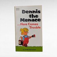 Vintage Dennis the Menace Books, Set of 6 Softcovers, Hank Ketcham, 1960s-70s Comics, Gift for Collector, Retro Nostalgia