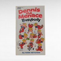 Vintage Dennis the Menace Books, Set of 6 Softcovers, Hank Ketcham, 1960s-70s Comics, Gift for Collector, Retro Nostalgia