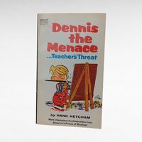 Vintage Dennis the Menace Books, Set of 6 Softcovers, Hank Ketcham, 1960s-70s Comics, Gift for Collector, Retro Nostalgia