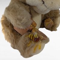 1992 Orzek Hedda Plush Bear, 10" Honey Bear with Bees, Vintage Collectible Bear, Unique Plush Gift, Teddy Bear Lover Gift