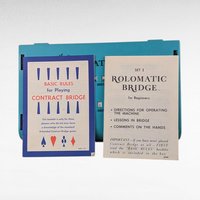 Vintage 1960s MB Chas Goren's Rolomatic Bridge Machine, Beginner Bridge Learning Tool, Classic Board Game, Gift for Bridge Enthusiasts