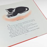 Vintage 1998 Mittens Book by Clare Turley Newberry, Caldecott Honor, Hardcover Children's Book, Cat Lover Gift