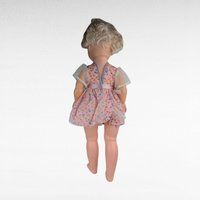 Vintage 1960s Walking Plastic Doll, 22.5" Pink Dress, Collectible Toy, Display Doll, Gift for Vintage Doll Collectors