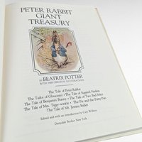 1980 Peter Rabbit Giant Treasury by Beatrix Potter, Vintage Children's Book with Original Illustrations, Hardcover, Gift for Nursery Decor