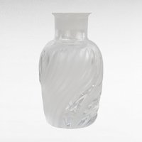 Vintage Lenox Windswept Clear Glass Perfume Bottle with Stopper, 5.25" Height, Elegant Vanity Decor, Gift for Her