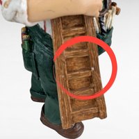 Vintage Silvestri Handyman Santa Figure, Resin Christmas Decor, Collectible Santa Claus, Unique Holiday Gift, Santa with Tools