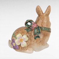 Vintage Fitz and Floyd Woodland Spring Bunny Salt and Pepper Set, Ceramic Rabbit Shakers, Collectible Kitchen Decor, Easter