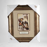 Vintage Hummel Prints Set, 1981 Framed Hummel Art, Honey Lovers, Mother's Helper, Little Bookkeeper, Collectible Hummel,