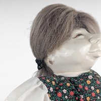 1970s Barbara Lorin Folk Art Doll Pair, Vintage Porcelain Head Dolls, Soft Body Dolls, Collectible Dolls, Handmade Folk, Vintage Dolls