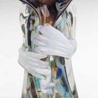 Vintage Art Glass Clown, Handblown Glass Clown, Collectible Glass Figurine, Clown Decor, Art Glass Sculpture, Whimsical Clown, Glass Art