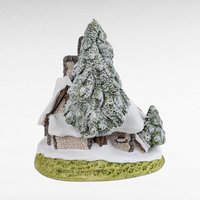 1984 David Winter Snow Cottage Village Figure, Winter Scene Collectible, Vintage Home Decor, Christmas Gift, Miniature Snow Cottage