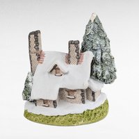 1984 David Winter Snow Cottage Village Figure, Winter Scene Collectible, Vintage Home Decor, Christmas Gift, Miniature Snow Cottage