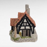 1983 David Winter The Bothy Village House, Tudor Style Cottage Sculpture, Vintage Home Decor, Gift for Collector, Miniature Building