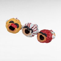 Vintage Ceramic Clown Figurines, Set of 3, Clown with Hats, Collectible Clown Decor, Made in China