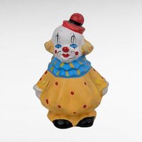 Vintage Ceramic Clown Figurines, Set of 3, Clown with Hats, Collectible Clown Decor, Made in China