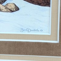 Vintage Bev Doolittle "Season of the Eagle" Framed Print, Nature Art, Landscape Scene, Gift for Art Collector, Framed Wall Decor