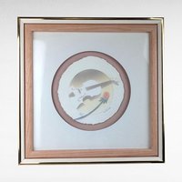 Vintage Wess "Piano and Violin" Framed Art, Airbrush Painting, Music Lover Gift, Unique Wall Decor, Signed & Numbered Art