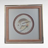 Vintage Wess "Piano and Violin" Framed Art, Airbrush Painting, Music Lover Gift, Unique Wall Decor, Signed & Numbered Art