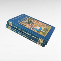 1983 Weekly Reader Classics Alice in Wonderland & Wizard of Oz Hardcover Books, Vintage Children's Literature, Illustrated Books