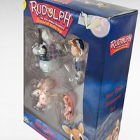 2000 Enesco Rudolph & Misfit Toys Ornament Set, 4 Piece, New in Package, Vintage Christmas Ornaments