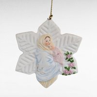Vintage Christmas Angel Lot, Madonna Ornament, Cherub, Pewter Snowflake, Praying Boy, Crystal Pewter Cross, Holiday Decor