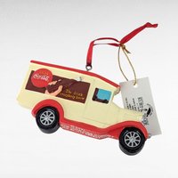 2001 Kurt Adler Coca-Cola Ornament Set, 4 Piece, Truck and Car Ornaments, Collectible Christmas Decor