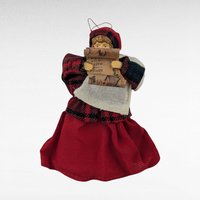 Vintage Christmas Ornament Lot: Doll Head Caroler, Angel, Dept. 56 Santa, Elf - Holiday Decor
