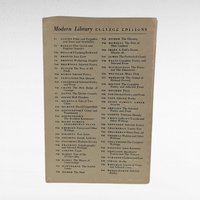 1950 The Selected Writings of Ralph Waldo Emerson, Modern Library College Edition, Softcover Book, Classic Literature