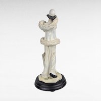 Vintage Resin Art Deco Lady Figurine, Elegant Woman Sculpture, Decorative Art, Collectible Figurine, Art Deco Style Statue