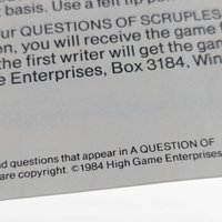 1984 High Game A Question of Scruples, Complete Vintage Board Game, Ethical Dilemma Game, Party Game, Conversation Starter