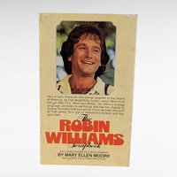 1979 Robin Williams Scrapbook, Mary Ellen Moore, Softcover Book, Mork & Mindy Star, Vintage Celebrity Book