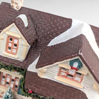 1994 Seasonal Specialties Village House, Christmas Valley Collection, Lighted Holiday Village Decor, Ceramic Christmas House