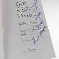 2002 Signed Wellderly Wisdom Book, Maryann Glasgow Softcover, Gift to the Present, Signed Author Copy, Inspirational Reading