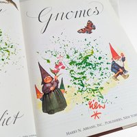 1977 Gnomes Hardcover Book, Wil Huygen Rien Poortvliet, Vintage Illustrated Folklore, Harry N. Abrams Collectible