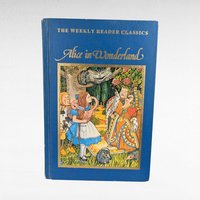 1983 Weekly Reader Classics Alice in Wonderland & Wizard of Oz Hardcover Books, Vintage Children's Literature, Illustrated Books