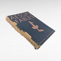 Vintage Aesop's Fables Hardcover, Illustrated by Christopher Sanders, Classic Literature, Collectible Book, Gift for Book Lover