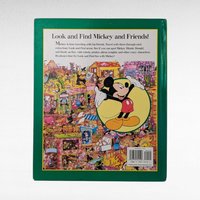 1993 Disney Mickey and Friends Time Twisters Look and Find Book, Vintage Hardcover Children's Book, Disneyana Collector