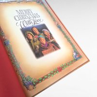Vintage Christmas Book Pair, Merry Christmas with Love & A Christmas Carol, Hardcover Holiday Books, Illustrated Stories