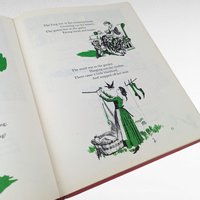 Vintage 1973 Nursery Rhymes and Songs Book Mother Goose Illustrated Children's Storybook Gift for Kids Nostalgic Childhood Decor