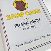 Vintage 1978 Sand Cake Frank Asch Bear Story Hardcover Children's Book Gift for Kids