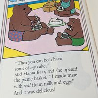 Vintage 1978 Sand Cake Frank Asch Bear Story Hardcover Children's Book Gift for Kids