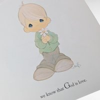 1992 Precious Moments Book, What a Wonderful World Golden Book, Collectible Children's Book, Gift for Nursery