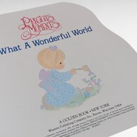 1992 Precious Moments Book, What a Wonderful World Golden Book, Collectible Children's Book, Gift for Nursery