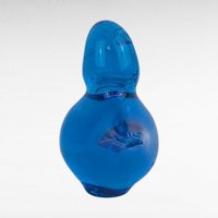 Small Vintage Blue Glass Bird Figurine, Hand Blown Glass Bird Decor, Collectible Glass Animal, Gift for Bird Lovers